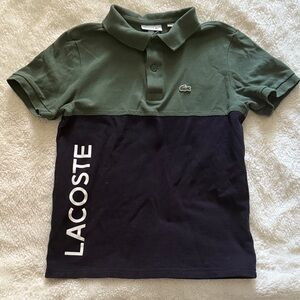 Lacoste Kids' Polo in Olive and Navy